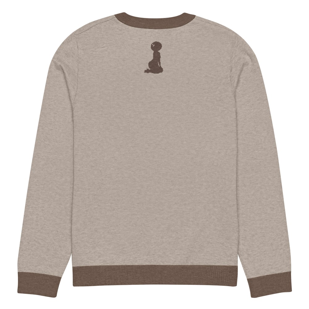 Image of Knitted crew neck Game Day sweater