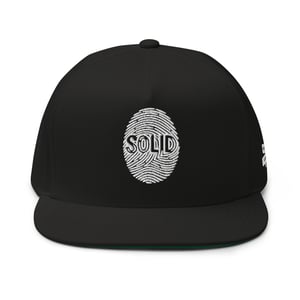 Image of White Printed Solid Snapback 2