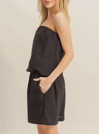 Image 2 of black short set 