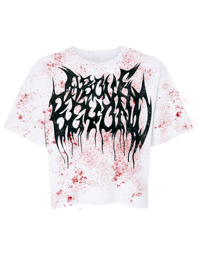 Image 1 of BLOOD SPLATTER LOGO TEE/CROP
