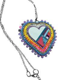 Image 2 of Cloud 9 Inlay Heart Necklace 