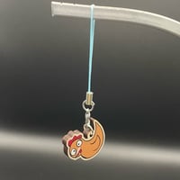 Image 2 of Chicken! Wooden Phone Charm