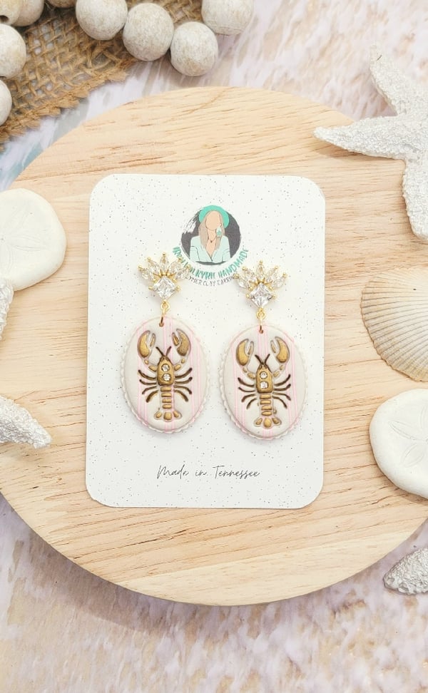 Image of Pink Harbor Lobster Dangles
