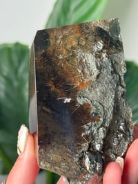 Image 3 of XL SELF STANDING HALF POLISHED HIMALAYAN RUTILE IN QUARTZ CLUSTER G