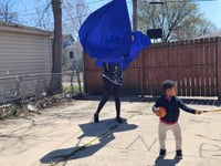 Image 1 of Priesthood worship flags - River of God(blue) Child