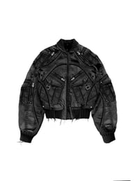 Image 1 of AW25 ‘Onyxite’ Canvas Bomber Jacket 