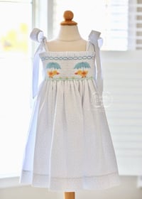 Image 1 of Size 4 Darcy Duck Smocked Dress