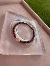 Image 1 of Garnet bracelet 极细石榴石手链