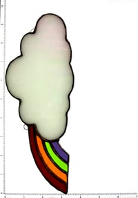 Image 4 of Rainbow Cloud Stained Glass Suncatcher