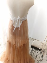 Image 4 of Maternity Photoshoot Dress – Georgina – Light Brown