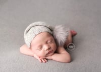 Image 2 of Slouchy Bonnet with Pom + Wrap Option 