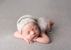 Image of Slouchy Bonnet with Pom + Wrap Option