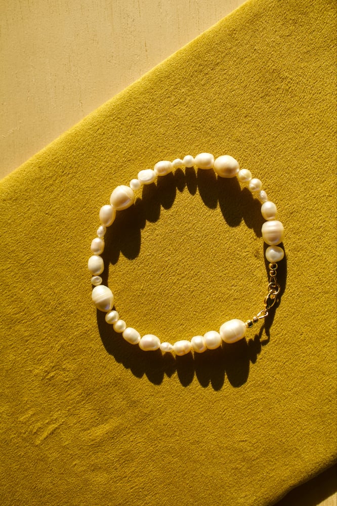 Image of Mixed pearl anklet