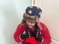 Image 5 of USA super warm winter hat OG striped dp scarf & Gloves