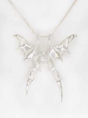 Image of LOKI PATERA - Wing Of Flint Necklace (Icy CZ)