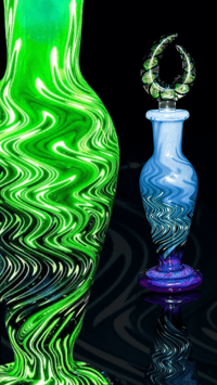 Image 4 of  Memorial bottle .. Blacklight reactive ..