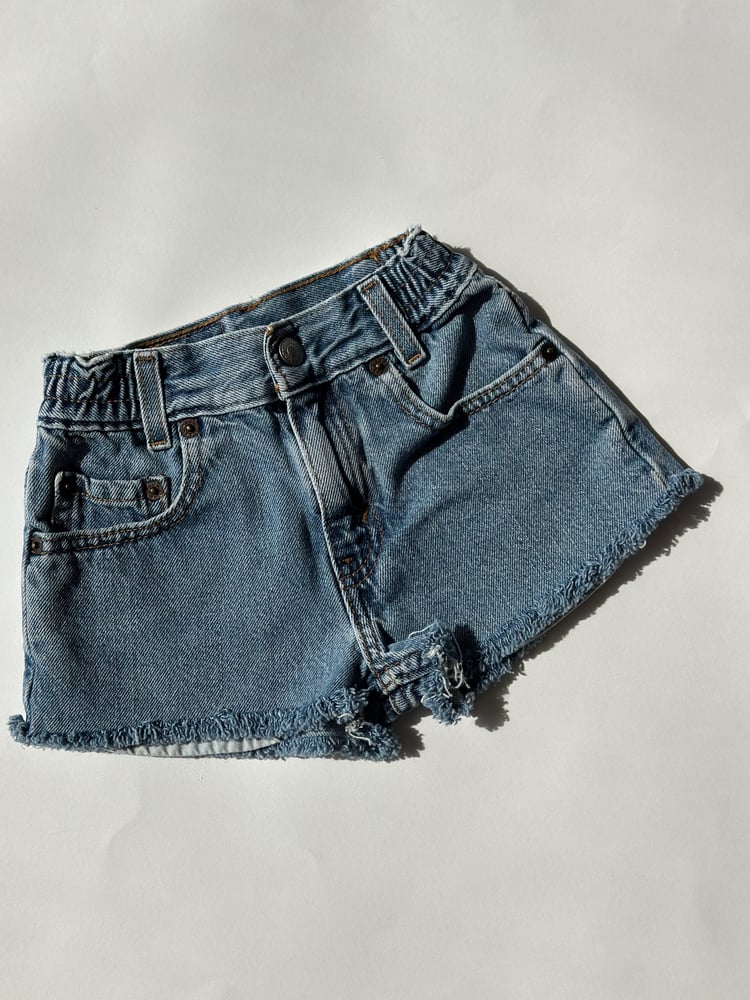 Image of Vintage 566 Levi's Cut Offs Size 4T Red Tab 