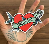 Tarpon Heart Sticker