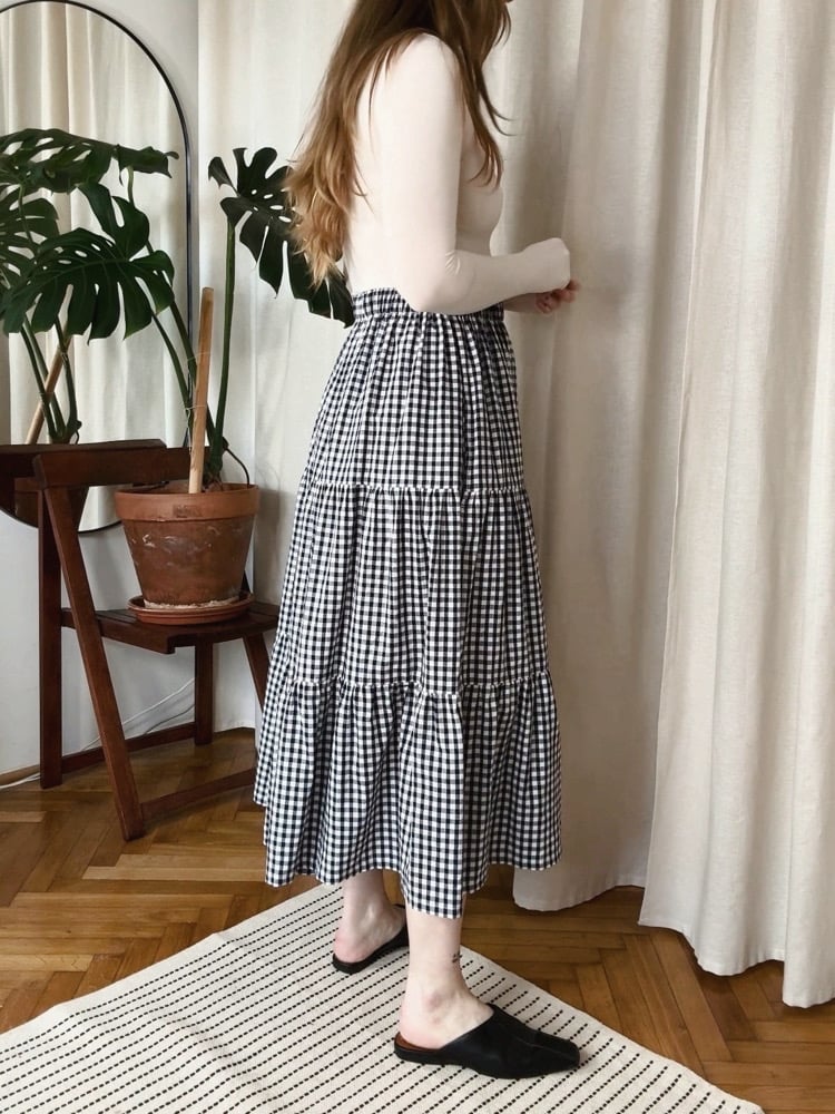 Image of n a n o v o  ruffle skirt 002 / LIMITED 2 PIECES / 100% bavlna