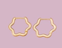 Charlotte Gold Flower Hoop