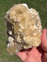 Image 5 of Yellow Cubic Fluorite & Barite Specimen | Beijing China #2654