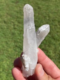 Image 5 of Mongolian Quartz with Calcite and Hematite Flowers #1799