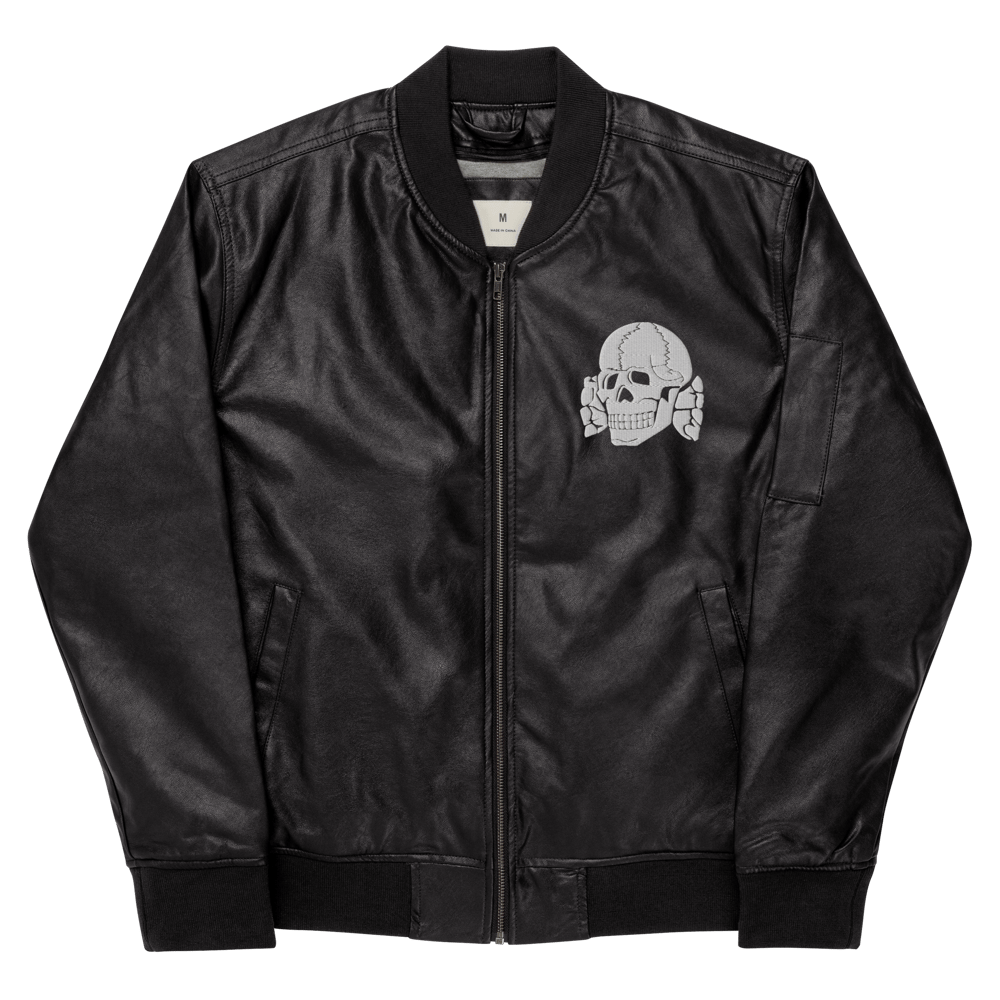 Totenkopf Leather Bomber Jacket