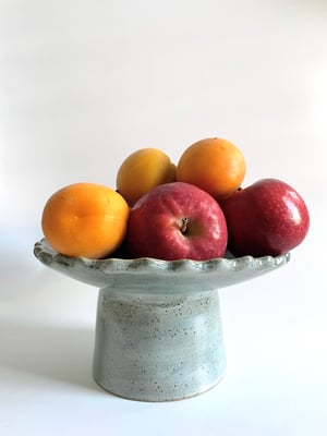 Image of Pedestal bowl - sage 