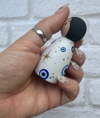 Image 4 of Evil Eye Themed Peg Doll