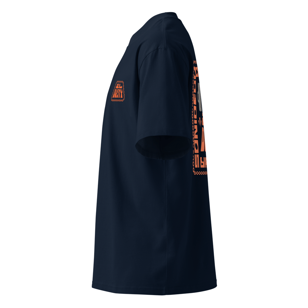 EL DUSTY CUMBIA SONIDERO Organic Oversized High Neck T-Shirt