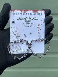 Image 1 of Barbed Heart Earrings
