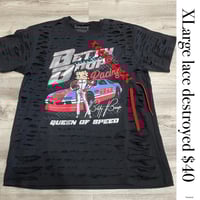 Xlarge Betty silver lace destroyed