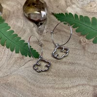 Image 2 of Cloud Hoop Earrings