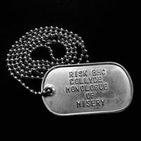 RISK/COLLYDE DOG TAG NECKLACE 