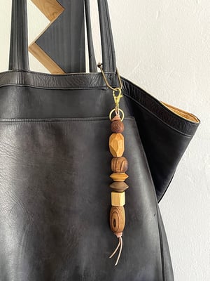 Image of BRANCUSI BAG CHARM / KEYCHAIN : WOOD #2