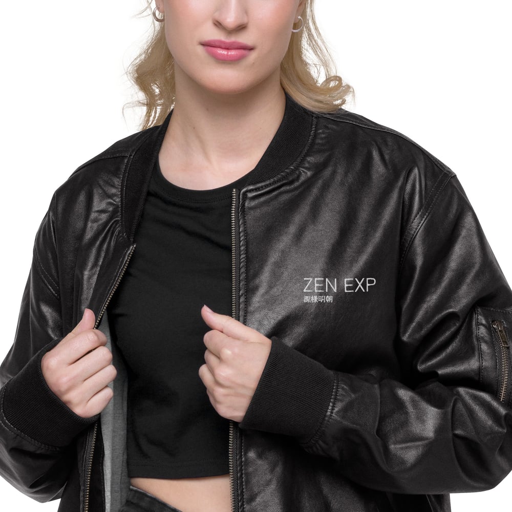 ZEN EXP - Red Bull Leather Bomber Jacket