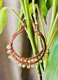 Peridot (Copper) Swing Earrings