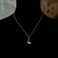 Image 5 of STERLING SILVER SWAN NECKLACE