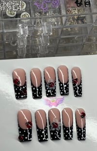 Image 2 of Polkadot LadyBug Nails 