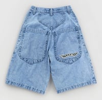 Image 1 of VTG 90s JNCO Low Down Jorts Sz 29