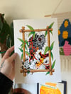 Tiger Storm - 1 of 1 hand finished print