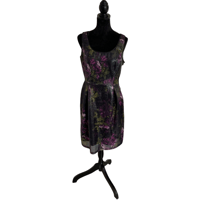 Image 1 of Donna Ricco Black Formal Dress Womens 10 Sequence Designer Career Evening