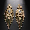 earrings for women's fashionable multi-layer exaggerated tassel earrings, versatile accessories