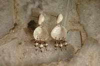 Image 1 of Shell & Pearl Dangles