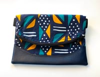 Image 1 of Fanny Pack Designs By IvoryB Blue Yellow 