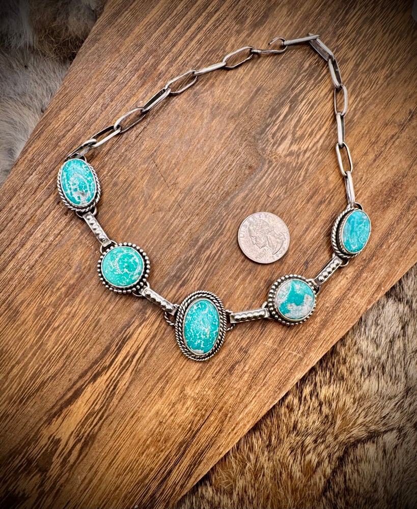 Image of White Water Turquoise Choker