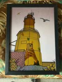 Image 3 of 24ct Gold Mumbles Lighthouse - Available from Tides gallery only 