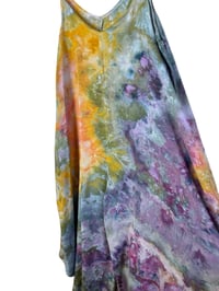 Image 3 of L Woven Wide-Leg Jumpsuit with Pockets in Appalachian Sunset Ice Dye
