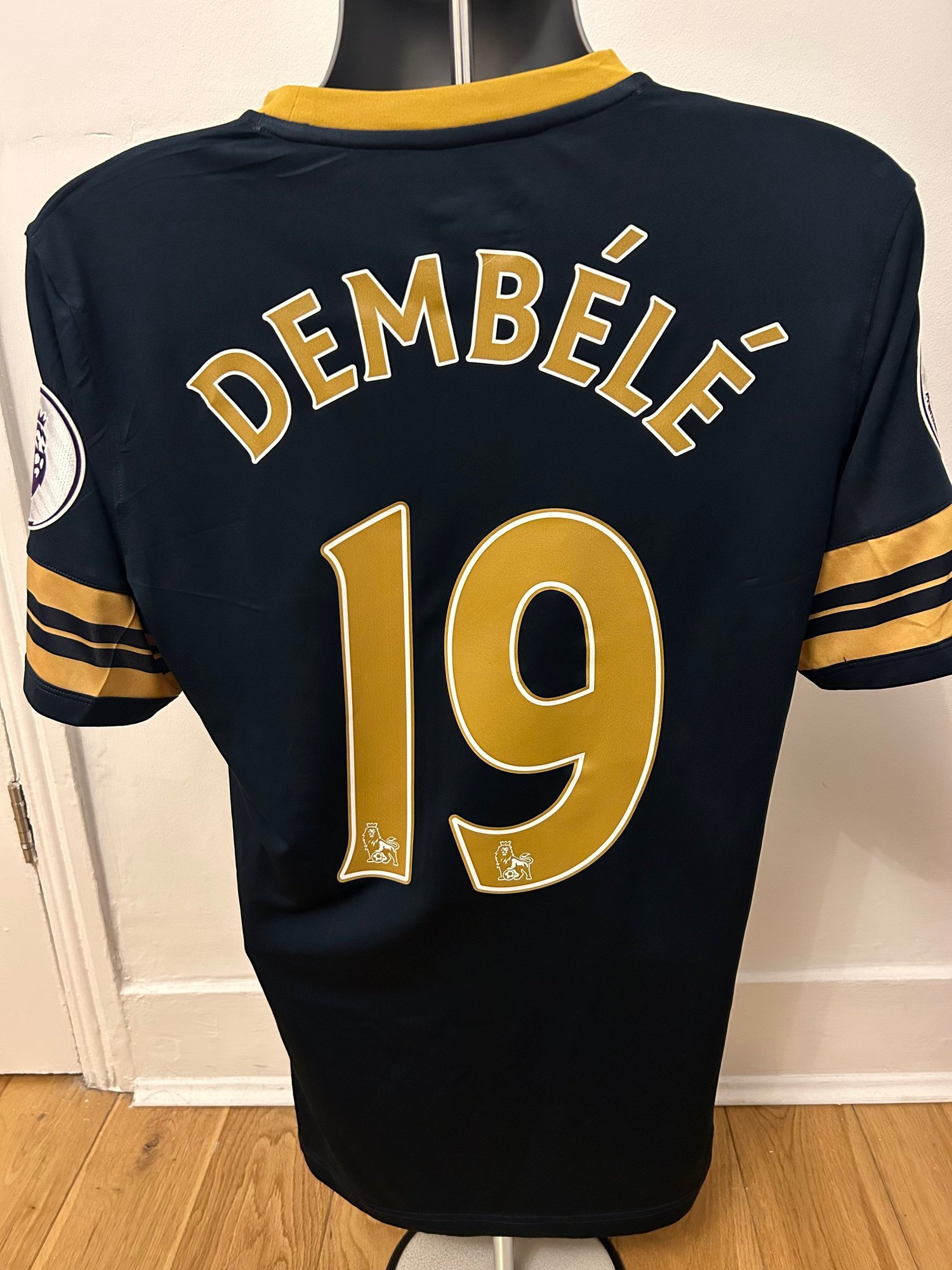 Image of Tottenham Hotspur “DEMBÉLÉ 19” 2016/17 Away Shirt + PL patches (M)