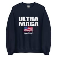 Image 1 of Ultra MAGA Unisex Sweatshirt, Trump Signature Sweatshirt, Conservative Shirt, Patriot Shirt